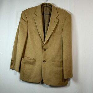Joseph & Feiss Men's 38 Regular Camelhair Blazer Jacket Tan‎